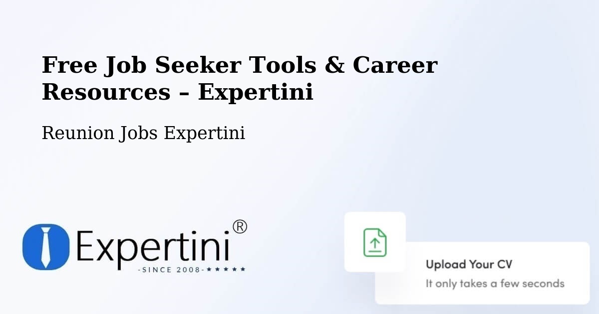 Free Job Seeker Tools & Career Resources – Belle Vue - Belle Vue, Reunion Jobs Expertini